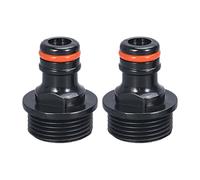 Greabuy Lot de 2 raccords de tuyau d'arrosage 1,9 cm 1,27 cm Raccord rapide Système d'arrosage professionnel Connecteur extensible