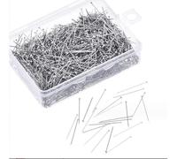 Greabuy Lot de 300 épingles à matelasser robustes en fil d'acier avec boîte de rangement pour la couture de bijoux et le positionnement du tissu
