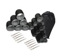 Greabuy Lot de 6 bigoudis avec pince à cheveux en métal pour salon de coiffure longue à courte et formelle