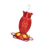Greabuy Mangeoire transparente pour colibri avec plusieurs points d'alimentation et boucle de suspension solide résistante