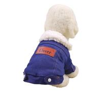 Greabuy Manteau d'hiver rembourré à deux jambes pour chien - Vêtements chauds en polaire pour petites races