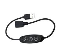 Greabuy Module variateur de lumière LED à trois boutons, cordon flexible, fonction de gradation multi-étapes, variateur de lumière LED réglable