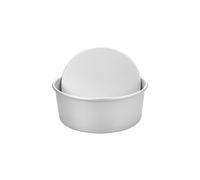 Greabuy Moule à gâteau rond anti-adhésif en aluminium avec fond amovible facile