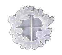 Greabuy Moule en élastomère en forme de cerceau de fleurs pour décorations en résine et présentation festive