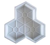 Greabuy Moules d'allée en forme de feuilles de béton pour pavés de trottoirs, cours, décoration carrée, pierre décorative de jardin, allée, paysage, moule de dalle