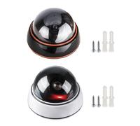 Greabuy Nonene Caméra de sécurité fonctionnelle pour extérieur Dissuasion ABS Faux modèle de vidéosurveillance pour résidentiel maison entreprise Aucune alimentation nécessaire Dispositif de sécurité