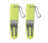 Greabuy Outil de divot vert de golf courbé outils d'entretien de parcours de golf en métal pliable golf vert divot fourche récupérateur de balle