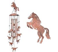 Greabuy Papillon à suspendre en métal Décoration murale unique Installation facile pour balcon, jardin, carillon éolien solaire pour l'extérieur