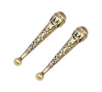Greabuy Pendentif Cravate Réglable Clip Sur Homme Vintage Bronze Cravate Accessoire Avec Alliage, 52x11mm, Alliage
