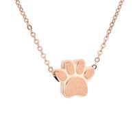 Greabuy Pendentif urne en forme de patte pour chien et chat - Bijoux funéraires - Cadeau funéraire pour cendres