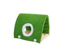 Greabuy Perchoir à oiseaux - Jouet à mâcher molaire - Support pour bec et dents - En forme de grotte - Nichoir décoratif pour oiseaux