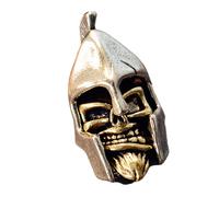Greabuy Perles rétro en forme de tête de mort pour tressage de corde et bijoux culturels, Size Approx.2.28cm/0.90inch, Cuivre