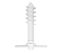 Greabuy Piquets d'ancrage au sable résistants au vent avec cinq matériaux en ABS au design hélicoïdal, adaptés pour la plage, le camping, la durabilité, les ancres de sable coupe-vent