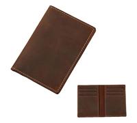 Greabuy Porte-cartes vintage pour homme en cuir synthétique avec fente pour permis de conduire, organisateurs de navetteurs, 8 cartes verticales, Beauté de masse