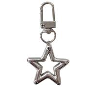 Greabuy Porte-clés pour femme, avec nœud, étoile, cœur, pendentif papillon, nœud tendance, breloque de téléphone, ornement pour appareil photo, clé de voiture, sac, 2