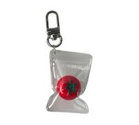 Greabuy Porte-clés pour femme, jolie breloque tomate, accessoire de téléphone, pendentif tomate attrayant, porte-clés pour les amateurs d'accessoires élégants, Tel que montré