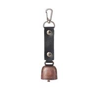 Greabuy Porte-clés vintage en métal avec clochettes pour animal de compagnie, pendentif carillon, bijoux de rappel pour randonnée, camping