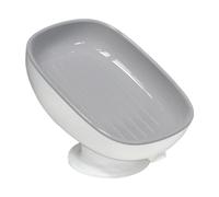 Greabuy Porte-savon simple avec drain pour un drainage rapide pour garder le sec plat créatif plat de douche antidérapant