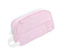 Greabuy Porte-stylos convertible double face en tissu durable pour stylos, marqueurs, petite trousse de maquillage de bureau, OK, Beauté de masse