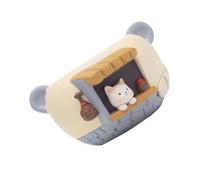 Greabuy Pots de fleurs miniatures artistiques avec finition en pierre réaliste, convient pour la maison, les verdures de table, faciles à nettoyer