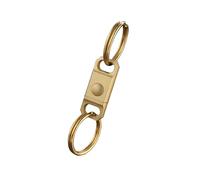 Greabuy Premium contre l'oxydation Bronze Code Hoop Mécanisme de séparation rapide Compact pour Voyage Rudiments et usage quotidien Bronze Fast Release Porte-clés