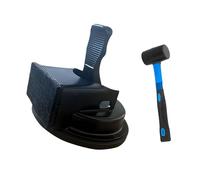 Greabuy Revêtement de sol multi-faces - Absorption puissante et base en caoutchouc pour réduire les différences - Construction permanente en métal - Réparation de plusieurs visages - Utilisation