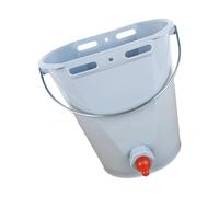 Greabuy Seau d'alimentation robuste pour animaux de ferme avec tétines pour agneau, cochons, poulains, 8 l