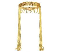 Greabuy Serre-tête égyptien pour fête d'Halloween pour adolescent adulte prenant des photos avec bracelet en forme de serpent doré