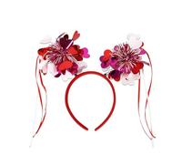 Greabuy Serre-tête scintillant en forme de cœur avec paillettes pour adultes, adolescents, fêtes, rassemblements, Saint-Valentin, festival