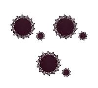 Greabuy Set de table en feutre de forme irrégulière résistant à la chaleur pour comptoirs de cuisine et salle à manger Tapis de vaisselle antidérapant