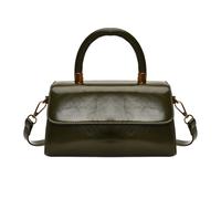 Greabuy SophistiquatedCrossbody Bag With Adjustable Strap Practical PU Leather Shoulder Handba for Work Shopping and Social Event PU Leather Shoulder Bag, Vert, One Size