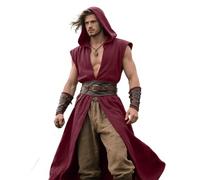 Greabuy Tablier médiéval pratique sans manches en coton doux facile à porter pour les amateurs de cosplay, costume de foire de renaissances