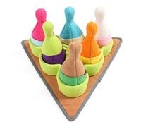 Greabuy Tapis d'alimentation interactif pour chiens - Jouet couineur pour chiot - Traits d'entraînement pour les tapis de jeu - Jouet à renifler pour chien de petite race - Jouets en peluche couinante