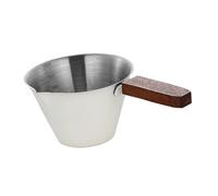 Greabuy Tasse multifonction en acier inoxydable 304 avec poignée en bois pour préparation de boissons multifonction