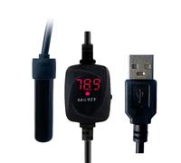 Greabuy Tiny Marinepark Poêle à poisson avec affichage numérique de la température et alimentation USB pour un chauffage précis