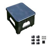 Greabuy Toilettes portables d'urgence avec sac de contrôle, design pliable pour le camping, les voyages, surfaces antidérapantes, compactes, rangement peu encombrant, toilettes pliables