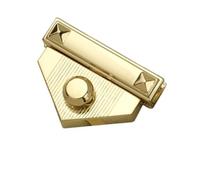 Greabuy Triangle en métal pratique pour les sacs assurant la durabilité et un look tendance pour les amateurs de travaux manuels et sécurité élégante, doré, One Size
