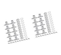 Greabuy Verrou à vent pour toile facile à tordre en alliage léger sécurisé facile à visser pour toile et tissu Installation rapide, 20 pièces.