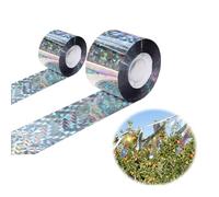 Greacesrio 2pcs Bande Répulsive Anti Oiseaux, Ruban Effaroucheur Oiseaux de 2,4cm*50m, Ruban Réfléchissant Double Face Contre Les Oiseaux, Anti Pigeon Ruban pour Jardins, Vergers, Balcon