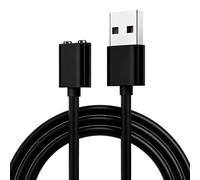 Greacesrio Câble USB Magnetique de Rechange, Universel 7mm Magnétique Chargeur Compatible avec la Baguette de Massage Câble de Charge Magnétique, 0.8 Mètres, Noir