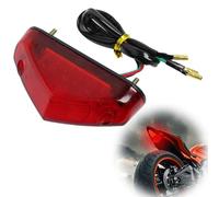 Greacesrio Feu Arriere Moto, 12V Feu de Frein Arrière Universels LED, Cours D'exécution Feu Arrière Universel pour Motos ATV Dirt Bike Scooter, Feu Arrière Rouge de Stop