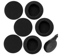 Greacesrio Mousse Coussinets Oreillette, Lot de 6 Coussinets en Mousse Souple, Compatible avec Casque Sennheiser PX100, PX80, PC131, Koss SP, Koss PP (Noir)