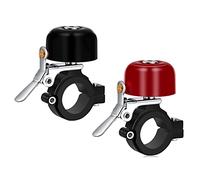 Greallthy Sonnette de vélo Sonore 90dB, Classique Sonnette Velo en Laiton pour Guidon de 22.2 à 31.8 mm,Sonnette pour vélo de Course et VTT Accessoire de vélo pour Enfants et Adultes.