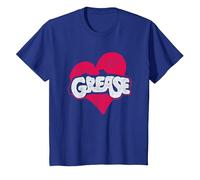 Grease Heart T-Shirt, Enfant, Bleu Royal, 2 Ans