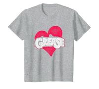 Grease Heart T-Shirt, Enfant, Gris Chiné, 12 Ans