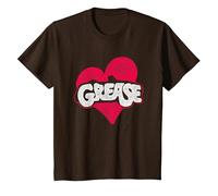 Grease Heart T-Shirt, Enfant, Marron, 10 Ans