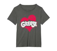 Grease Heart T-Shirt, Femme Grandes Tailles, Asphalte, 5X