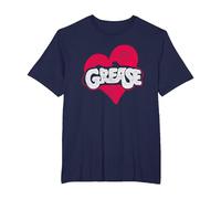 Grease Heart T-Shirt, Homme Grandes Tailles, Bleu Marine, 4X Tall