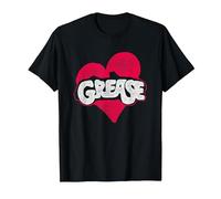 Grease Heart T-Shirt, Homme, Noir, XXL