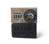 Grease Monkey - Savon Naturel pour Hommes au Charbon Actif, Savon Exfoliant et Hydratant pour Mains et Corps, Cadeau pour Mécanicien et Fête des Pères, Végétalien et sans Cruauté - 200 Grammes